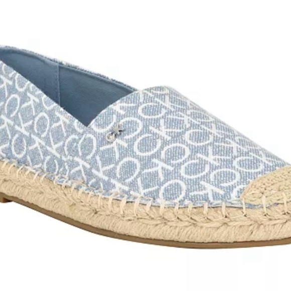 Calvin Klein Women's Popular Casual Espadrille Slip-On Flats Size 7.5 Coastal - Picture 1 of 11